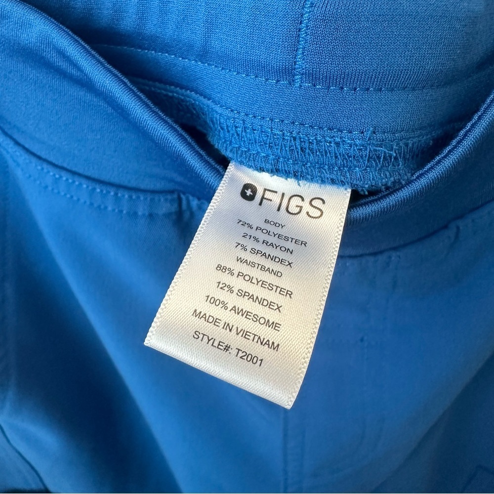 FIGS Women’s XS Blue Scrub Pants Soft Stretch Medical Uniform - Picture 9 of 9